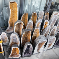 En gros Naturel Améthyste Géode Cristal Amas Citrine Géode pour Artisanat De Cristal Décoratif