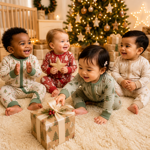 <span class=keywords><strong>Pijama</strong></span>/Mameluco de Bambú Viscosa 95% Personalizado para Bebé con Cremallera Bidireccional, Ideal para Recién Nacidos en Navidad, MOQ Bajo - Product Image 2