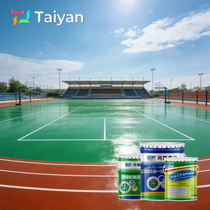 Revestimiento Acrílico <span class=keywords><strong>para</strong></span> Pisos de Exteriores de Larga Duración, <span class=keywords><strong>Material</strong></span> Acrílico Amortiguado <span class=keywords><strong>para</strong></span> Canchas de <span class=keywords><strong>Tenis</strong></span> y Baloncesto, Suelo Deportivo - Product Image 1