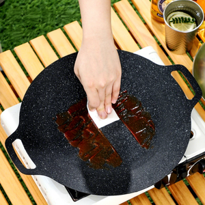 Sartén Coreana para Barbacoa, de Piedra Maifan, Antiadherente, Ligera, para Asar al Aire Libre, Camping, Teppanyaki, Uso Doméstico, Cocina de Inducción, Portátil, a Gas - Product Image 1
