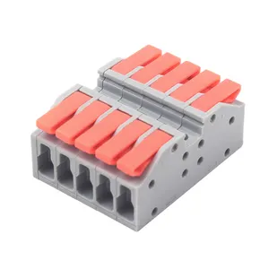 N4H 1P 2P 3P 4P 5P 6P 8P 10P DIN RAIL Or Screw Carrier 250V 32A 10mm Push-in Quick Splice Wire Connector Cable Terminal Block