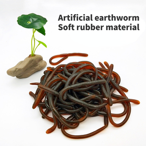 Vente chaude insecte modèle blague jouet pour enfants doux élastique réalité ver blague pour garçons et filles en PVC - Product Image 4