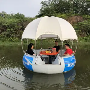 Parrilla de fiesta para barbacoa donut, bote deportivo eléctrico para 6 pasajeros