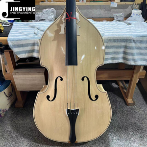Instrumentos de cuerda de música Jingying 2024, placa de presión de ribete barniz hecho a mano contrabajo - Product Image 2