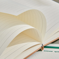 Organisateur/Agenda A5 en cuir PU vert, couverture rigide, 256 pages, lignage épais, reliure cousue, bande élastique, cadeau, bloc-notes professionnel