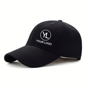 Custom Logo Curved Brim Adjustable <b>Baseball</b> <b>Cap</b> Embroidered 6 Panel Cotton Dad Hat for Event Giveaway - Product Image 1