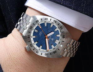 <span class=keywords><strong>CADISEN</strong></span> 8231, reloj mecánico automático para hombre, estilo de negocios, correa de acero madura suave, reloj de pulsera informal impermeable de 100M para hombre - Product Image 5