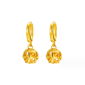 Vente en gros Dubai mode bijoux boucle d'oreille chinois or boucles d'oreilles de mariage pour les mariées - Product Image 2