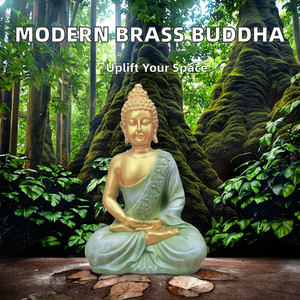 Handmade Eco-Friendly Durable Brass Buddha Statues Modern Artistic Design for Custom Spiritual Tabletop Home Decor Meditation - Product Image 2