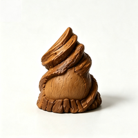Jouet d'art promotionnel personnalisable en PVC, motif grain de bois, 8 cm, pour cadeaux, éco-responsable, collectionnable