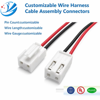 Kabel Harness Terminal VH3.96mm Kustom 2/4/6/8 Pin untuk Kontrol Industri, Peralatan Rumah Tangga, Layar LED, Otomotif OEM