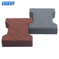 Dalles de sol en caoutchouc emboîtables TAZE pour allées de jardin, terrains de jeux, pistes de course pour chevaux, motif os de chien, référence SOI124