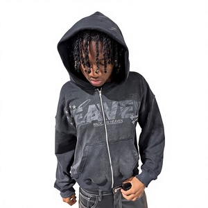 Sudadera extragrande con cuello redondo y manga larga para hombre, diseño estampado, para otoño, en negro y blanco, 100% algodón, personalizable. - Product Image 5