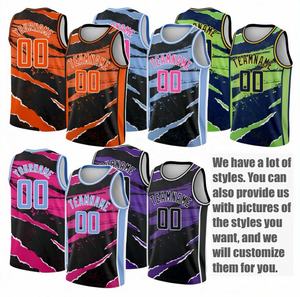 Maglia per gli uomini maglie per bambini uniforme rosa e nero all'ingrosso camicie in bianco maglia donna abbigliamento da basket - Product Image 2