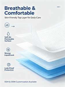 Protège-draps jetables imperméables pour bébés et adultes avec barrière anti-fuites, doux, respirants et absorbants - Product Image 6