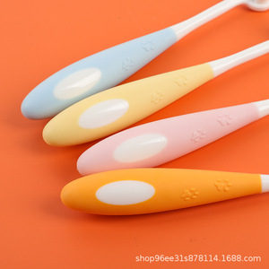 Children Three Sided Toothbrush Soft Bristles For Kids Age 3 12 Years Manual Toothbrush Pink Sky Blue Yellow Orange - Product Image 5