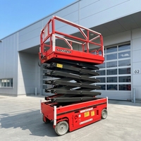 Plateforme élévatrice à ciseaux électrique hydraulique autoportante en acier au carbone, capacité 100 kg et hauteur maximale 16 m, modèle JiuXin GTJZ