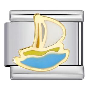 Italian Modular Stainless Steel <b>Bracelet</b> With Ocean Beach Theme <b>Charms</b> Unisex Jewelry DIY Fashion <b>Beads</b> - Product Image 3