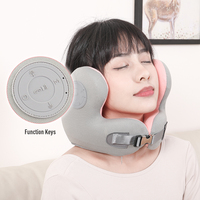 SAIEN Oreiller de voyage pour voiture en forme de U avec Bluetooth, musique, mousse à mémoire de forme, réduction du bruit, portable, antibactérien, haut-parleurs intégrés