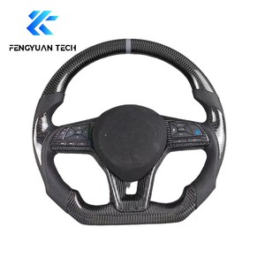 พวงมาลัยหุ้มหนังคาร์บอนไฟเบอร์แบบฟอร์จพร้อมระบบทำความร้อน สำหรับรถยนต์นิสสัน เอ็กซ์เทรล ซิลฟี่ เซนทรา อัลติมา ปี 2019 2020 2021 2022 2023 2024 - Product Image 3