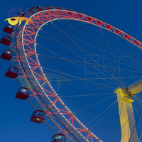 Manèges du parc d'attractions Luna, équipement de grande roue géante de 88 mètres à vendre, fabricants chinois