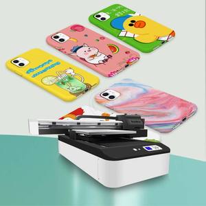 Kongkim A1 <span class=keywords><strong>A2</strong></span> A3 A4 6090 3D LED UV DTF impresora con barniz UV tinta plana máquina de impresión para caja de teléfono botella de vidrio bolígrafos - Product Image 4