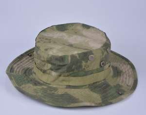 Chapeau de pêcheur unisexe en toile unie avec cordon de serrage, idéal pour le camping, la pêche, la randonnée, la jungle, le camouflage, les voyages et le quotidien - Product Image 5