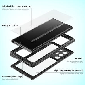 2023 nuovo Design nuoto immersioni IP68 grado <span class=keywords><strong>impermeabile</strong></span> copertura del telefono Shock per Samsung <span class=keywords><strong>Galaxy</strong></span> S22 S21 custodia Ultra <span class=keywords><strong>impermeabile</strong></span> - Product Image 6