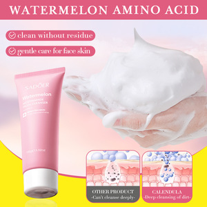 Cura della pelle pulendo delicatamente l'idratazione rinfrescante di controllo della pelle-olio viso lavare Niacinamide anguria schiarente schiuma detergente per il viso - Product Image 2