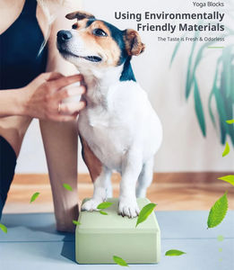 Bloque de <span class=keywords><strong>Yoga</strong></span> Personalizado de Espuma EVA con Logotipo, Bloque de Pilates Grueso Marrón y Negro, <span class=keywords><strong>Ladrillo</strong></span> de <span class=keywords><strong>Yoga</strong></span> de Alta Densidad, Accesorios de Pilates al por Mayor - Product Image 3