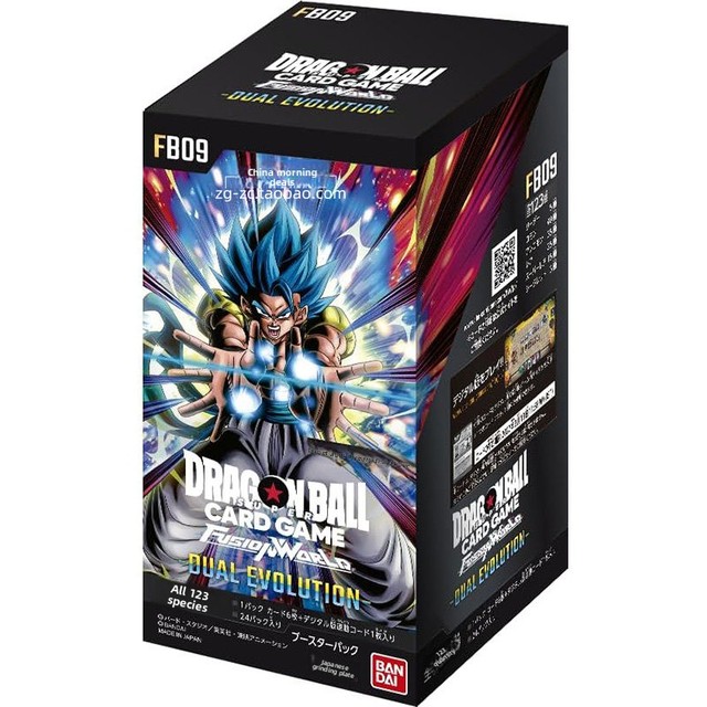 Dragen Ball TCG Japanese Supplement FB09 9th Bomb DUAL EVOLUTION PVC Card for Collecting Trading