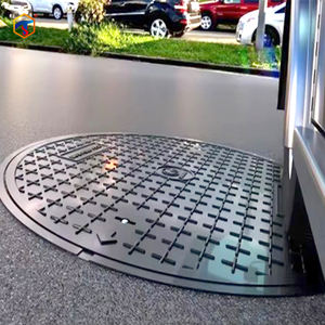 공장 맞춤형 GRP 복합재 수지 맨홀 커버 도로 안전 시설용 섬유 유리 맨홀 커버 - Product Image 3