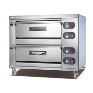 <span class=keywords><strong>Horno</strong></span> de Pizza Comercial de Doble Gas con 2 Cámaras y 6 Bandejas, con Piedra <span class=keywords><strong>para</strong></span> Equipamiento Comercial - Product Image 1
