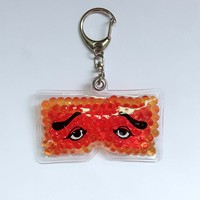 Perles de cristal personnalisées de dessin animé Pvc porte-clés publicité cadeaux promotionnels