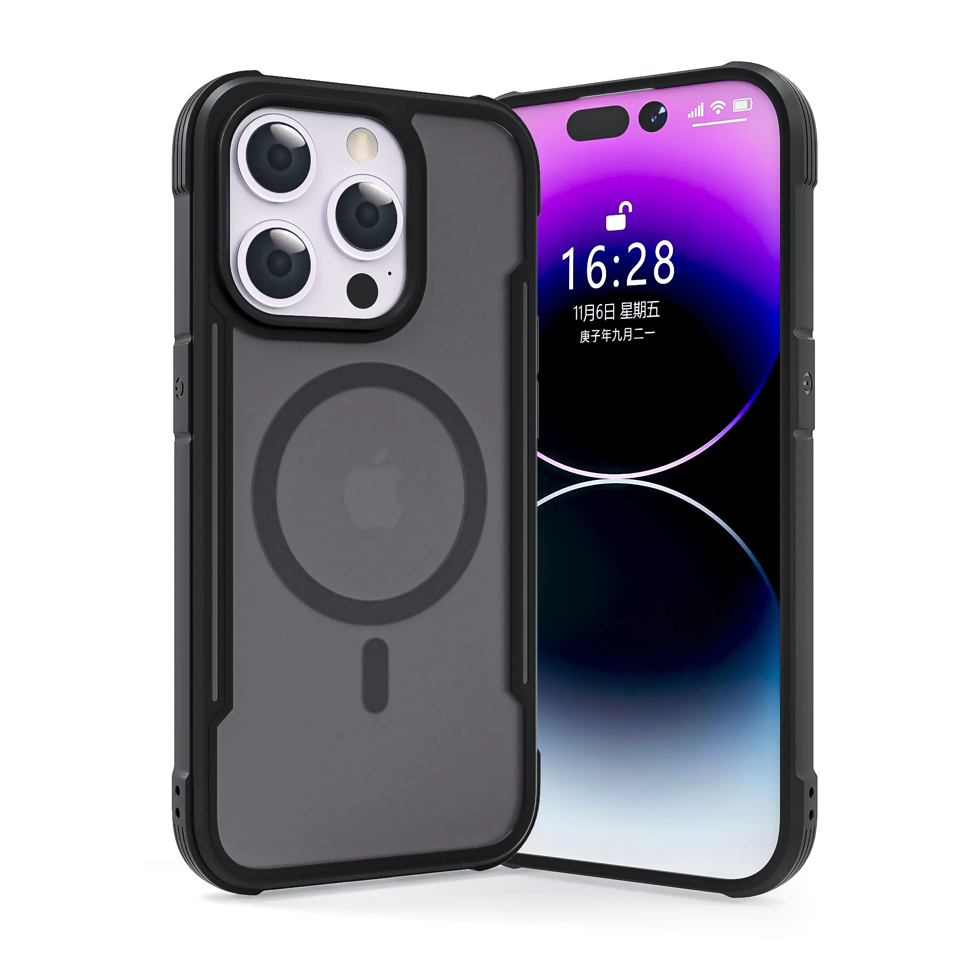 2023 Nova caixa de telefone para iPhone 15 Pro PC Anti-riscado Fabricante Mobile Cover Drop-resistant para iPhone 14 Clear Phone Case