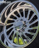 Jantes FANXI 20x10 6x5.5 22x12 8x170 24x14 5x150 26x14 26x16 28x16 8x180 à finition polie avec enjoliveurs flottants personnalisés.