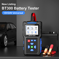 定制LOGO BT300通用汽车电池测试仪12V-24V电池健康测试汽车电池测试仪支持多语言