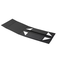Nouvelle boîte cadeau pliante magnétique rigide en carton noir de luxe Pulida 2025, grande, recyclable, avec faible quantité minimale de commande