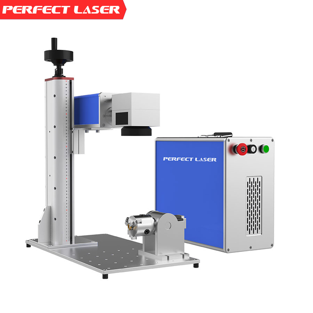 20W 30W 50W High-Accuracy Fiber Laser Marking Machine for Metal Jewelry Rings with Rotary Easy to Operate New