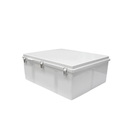 Boîtier en plastique ABS IP67 étanche gris, personnalisable, pour panneau de commande, boîte de distribution, facile à assembler