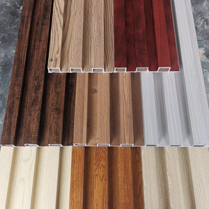 Revêtement mural flexible 100% matière première Spc/wpc Sans bordure Écologique Alternative au <span class=keywords><strong>bois</strong></span> Cannelé Panneau mural 3D en PVC pour café - Product Image 3