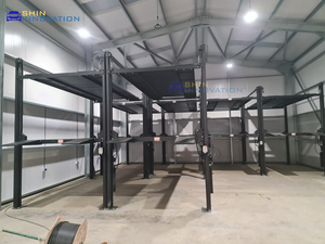 Elevador Hidráulico de Estacionamiento de Acero de 3 Niveles con Apilador Automático de 4 Postes, Capacidad de Carga de 2500 kg, Sistema de Estacionamiento para 6 Autos - Product Image 5