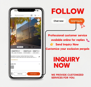 แผงรั้วสวนอะลูมิเนียมตกแต่งสวนหลังบ้านแนวตั้ง ดีไซน์ทันสมัย แข็งแรง ทนทาน ป้องกันสนิม ป้องกันแมลง และป้องกันการกัดกร่อน - Product Image 3