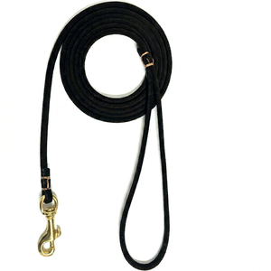 <b>Black</b> Nylon Dog Leash Durable Simple Style for Dogs Solid Color - Product Image 1