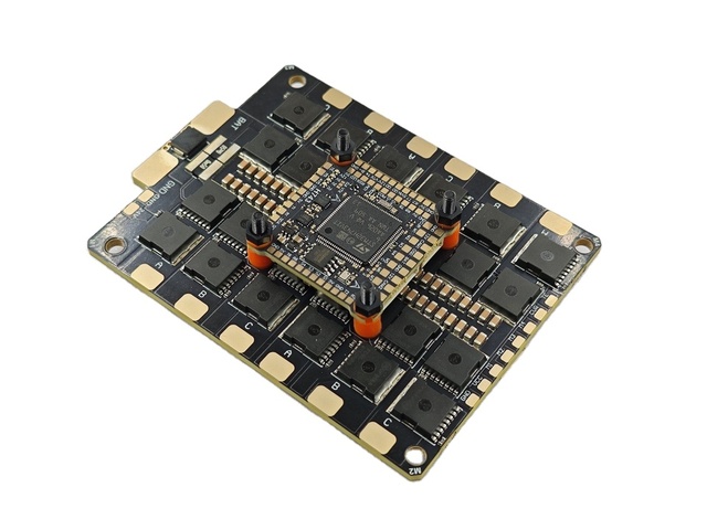 DAKE H743 120A Stack ICM42688P H743 Flight Control BLHELI_32 120A 8-12S 4-in-1 ESC for RC 13inch 15inch 18inch FPV Racing Drone
