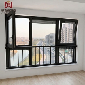 Ventana <span class=keywords><strong>de</strong></span> Aluminio Estilo Europeo, Ventana Abatible Horizontal Moderna <span class=keywords><strong>de</strong></span> Aleación <span class=keywords><strong>de</strong></span> Aluminio con Aislamiento Térmico, Diseño Profesional - Product Image 3