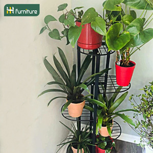 Support à fleurs multifonctionnel en fer forgé, étagère de sol simple pour plantes succulentes de salon, présentoir à plantes, porte-fleurs - Product Image 3