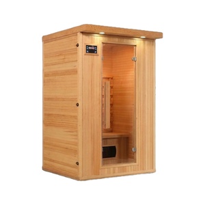 Sauna infrarouge en bois massif Smartmak ODM & OEM pour 2 personnes, cabine de sauna sèche - Product Image 1