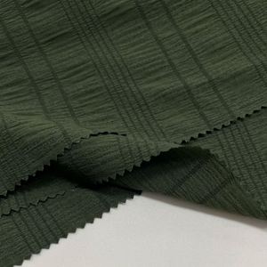 Tissu en maille à ressorts haute densité, durable, froissé, léger, en polyester/spandex, respirant, pour rideaux, vente en gros - Product Image 3