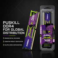 PUSKILL Mémoire de bureau DDR4 UDIMM à large bande passante 8 Go 16 Go 32 Go 3200 MHz 3600 MHz Module RAM DDR4 pour mise à niveau de PC de jeu